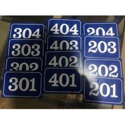 Bảng số nhà trọ - biển số nhà giá rẻ dùng cho chung cư, tập thể, xóm trọ, bằng alu, mica