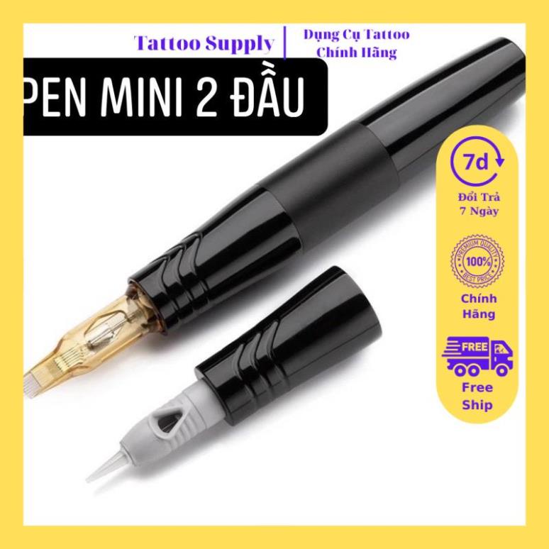 Combo pen mini 2 đầu phun xăm thẩm mỹ 6.0