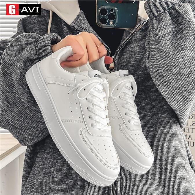 Giày Thể Thao Nam Trắng Hot 2023 Phong Cách Đơn giản Năng Động Dễ Phối Đồ AVI - 7007