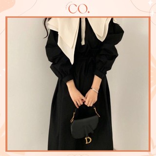 Đầm dài thắt eo phong cách ulzzang mẫu mới nhất
