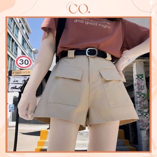 Quần short cạp cao, quần short kaki phong cách Hàn Quốc C8