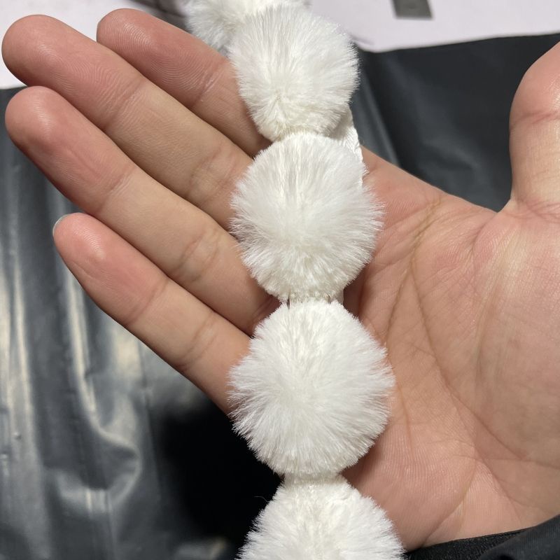 Cuộn Dây Lông Thỏ Giả 9.16 Viền Cong Trang Trí Đa Ứng Dụng