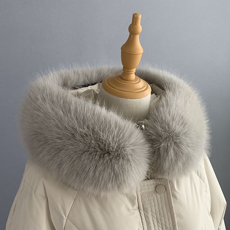 Áo Khoác Phao parka Cổ Lông Cáo Bắc Cực 9.16 Cho Nam Và Nữ