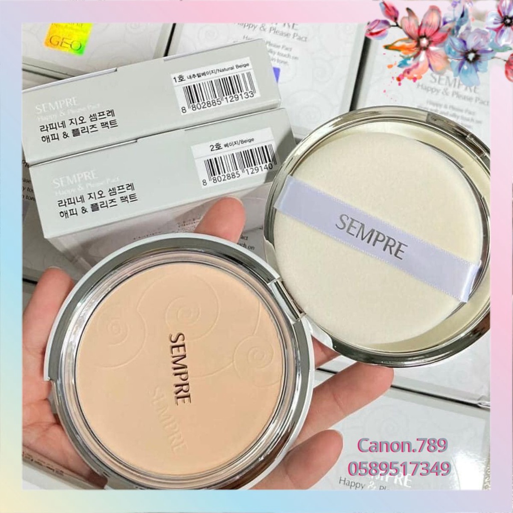 🐳 Canon.789🌱Phấn Phủ Siêu Mịn Hàn Quốc [Hàng Auth] - Geo Sempre Happy & Please Pact | BigBuy360 - bigbuy360.vn