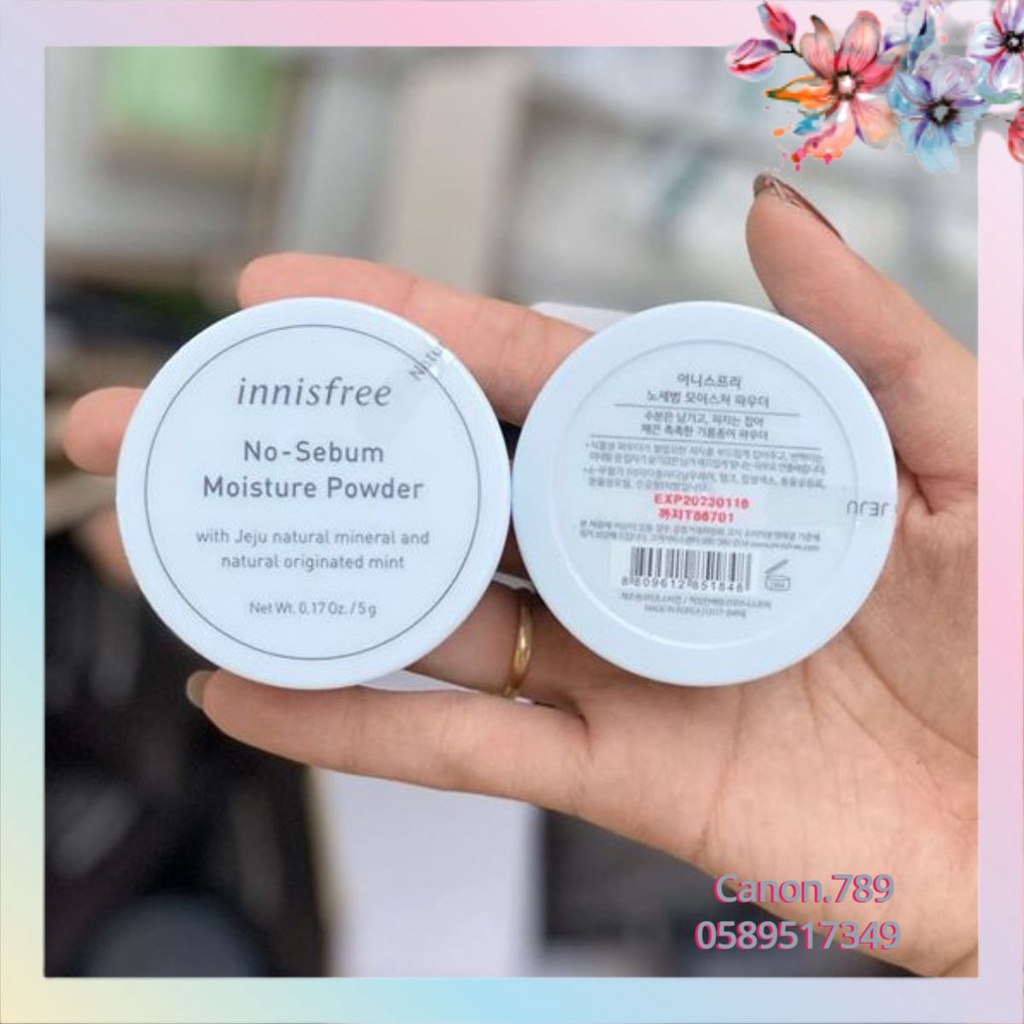 🐳 Canon.789🌱Phấn Phủ Kiềm Dầu Innisfree No-sebum Mineral Powder Chống Thấm Nước Kiểm Soát Dầu Dạng Bột 5g | BigBuy360 - bigbuy360.vn