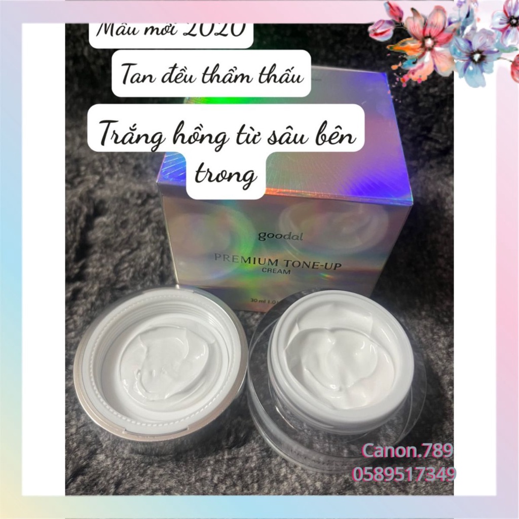 🐳 Canon.789[CHÍNH HÃNG] Kem Ốc Sên Dưỡng Trắng Goodal Premium Snail Tone Up Cream MẪU MỚI 2020