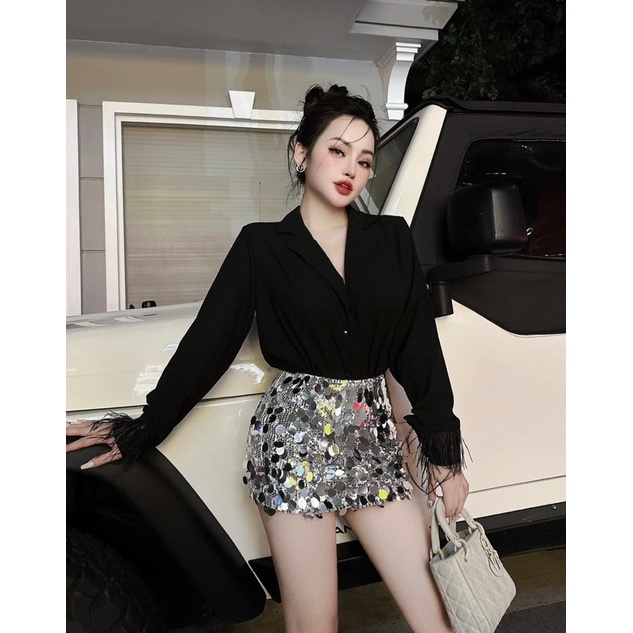 SET ÁO SƠ MI VÀ CHÂN VÁY KIM SANG TRỌNG BIGSIZE TỪ 55-100kg