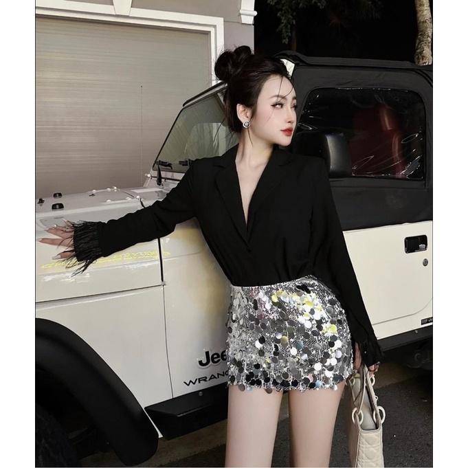 SET ÁO SƠ MI VÀ CHÂN VÁY KIM SANG TRỌNG BIGSIZE TỪ 55-100kg