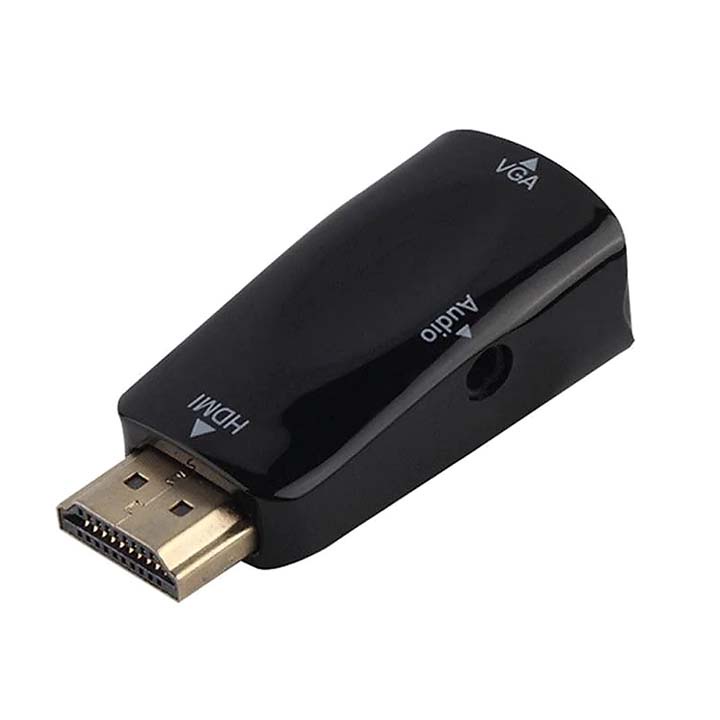 Đầu Chuyển Đổi HMDI Sang Vga Có Kèm Đầu Ra Âm Thanh 3.5mm
