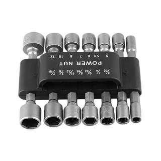 Bộ 14 đầu tuýp vặn ốc lục giác power nut