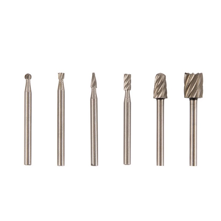 Bộ 6 Mũi Khắc, Mài HSS Trục 3.17mm Đa Năng