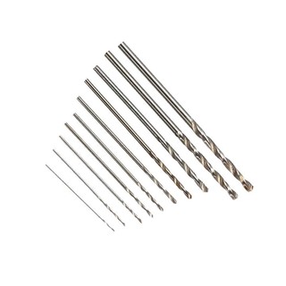 Bộ 11 mũi khoan mini 0.5-0.6-0.7-0.8-0.9-1.0-1.2-1.5-2.0-3.0-5.0mm