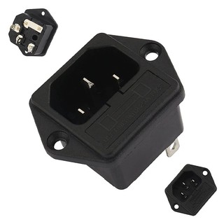 Jack nguồn nồi cơm điện 3 chân có cầu chì
