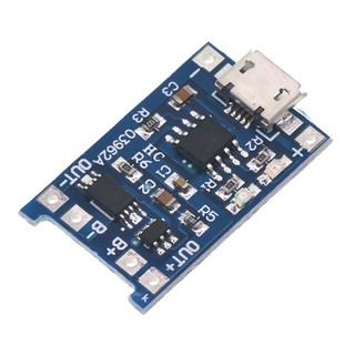 Mạch sạc pin lithium tp4056 1a micro usb v2 - có ic bảo vệ quá dòng, quá áp