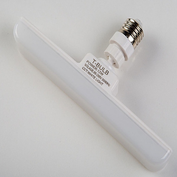 Bao bì không đẹp - ĐÈN LED CHỮ T - ĐUÔI XOÁN E27 - 12W ÁNH SÁNG TRẮNG