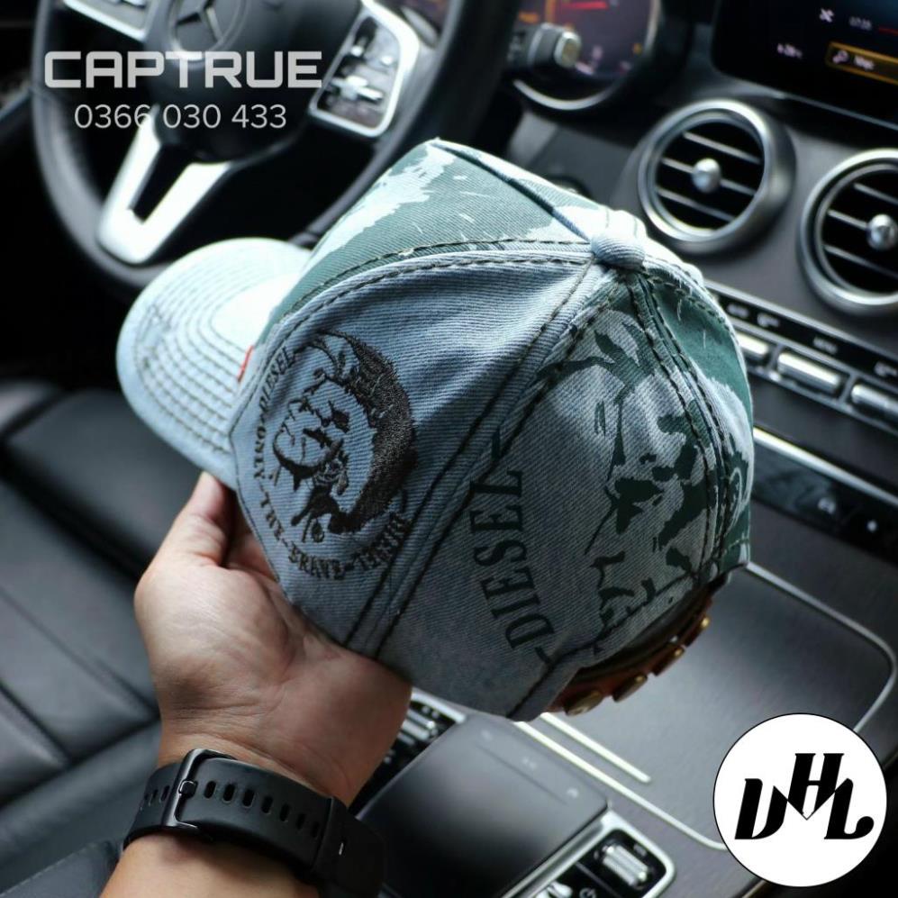 Mũ lưỡi trai, nón kết DIESEL Kaki đẹp Form chuẩn