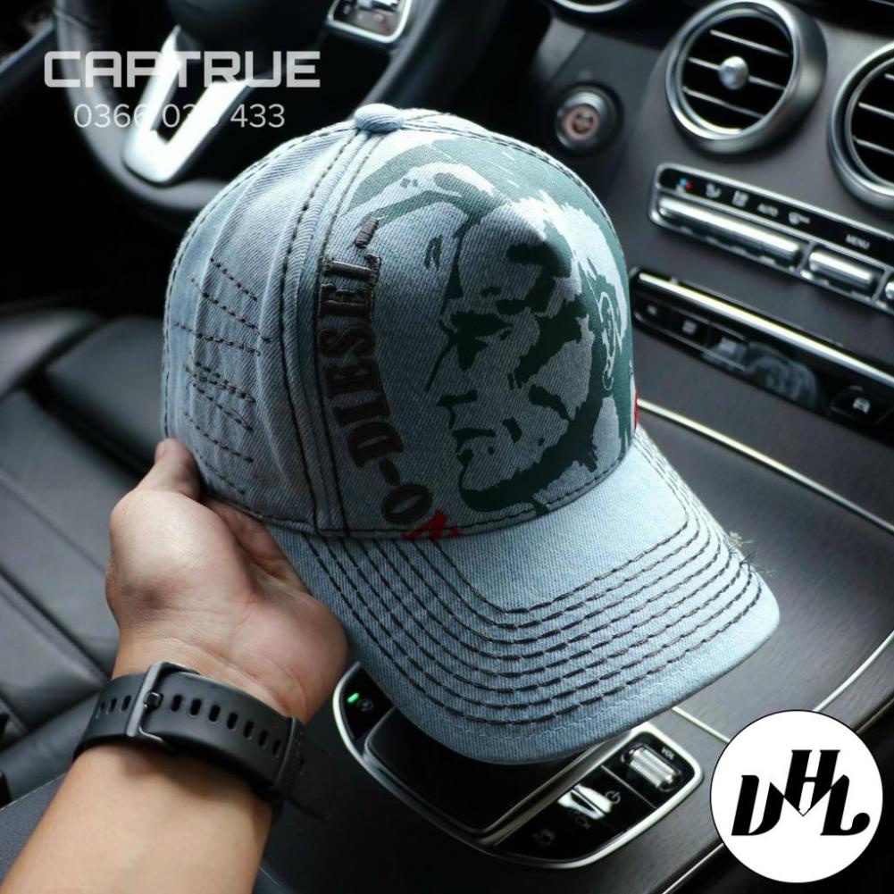 Mũ lưỡi trai, nón kết DIESEL Kaki đẹp Form chuẩn