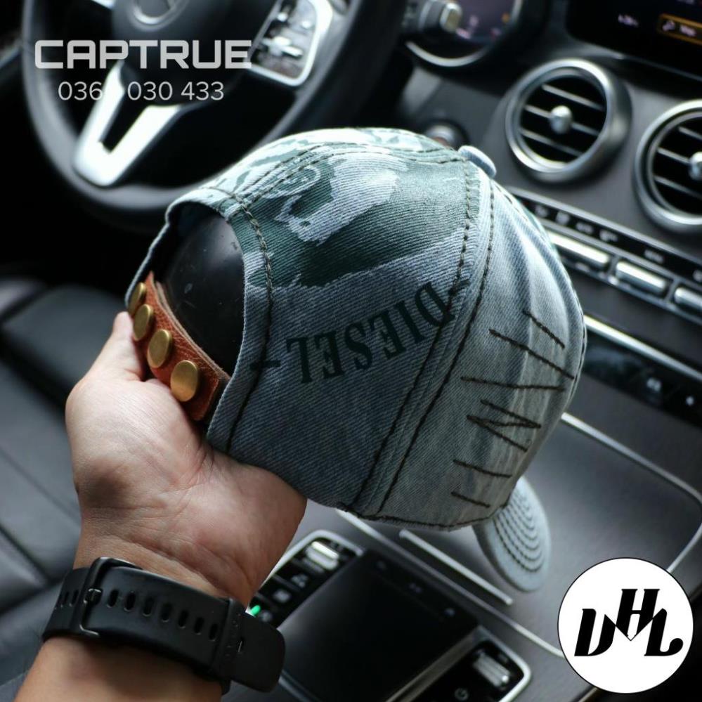 Mũ lưỡi trai, nón kết DIESEL Kaki đẹp Form chuẩn