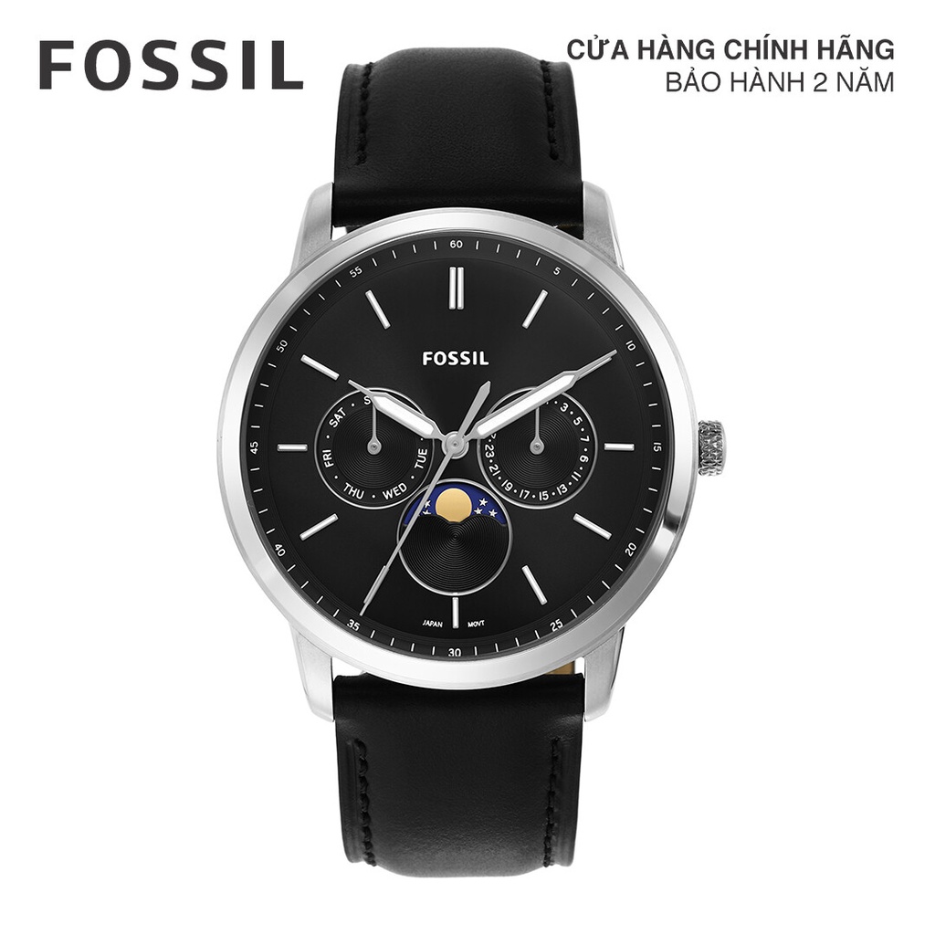 Đồng hồ nam Fossil NEUTRA FS5904 dây da - màu đen