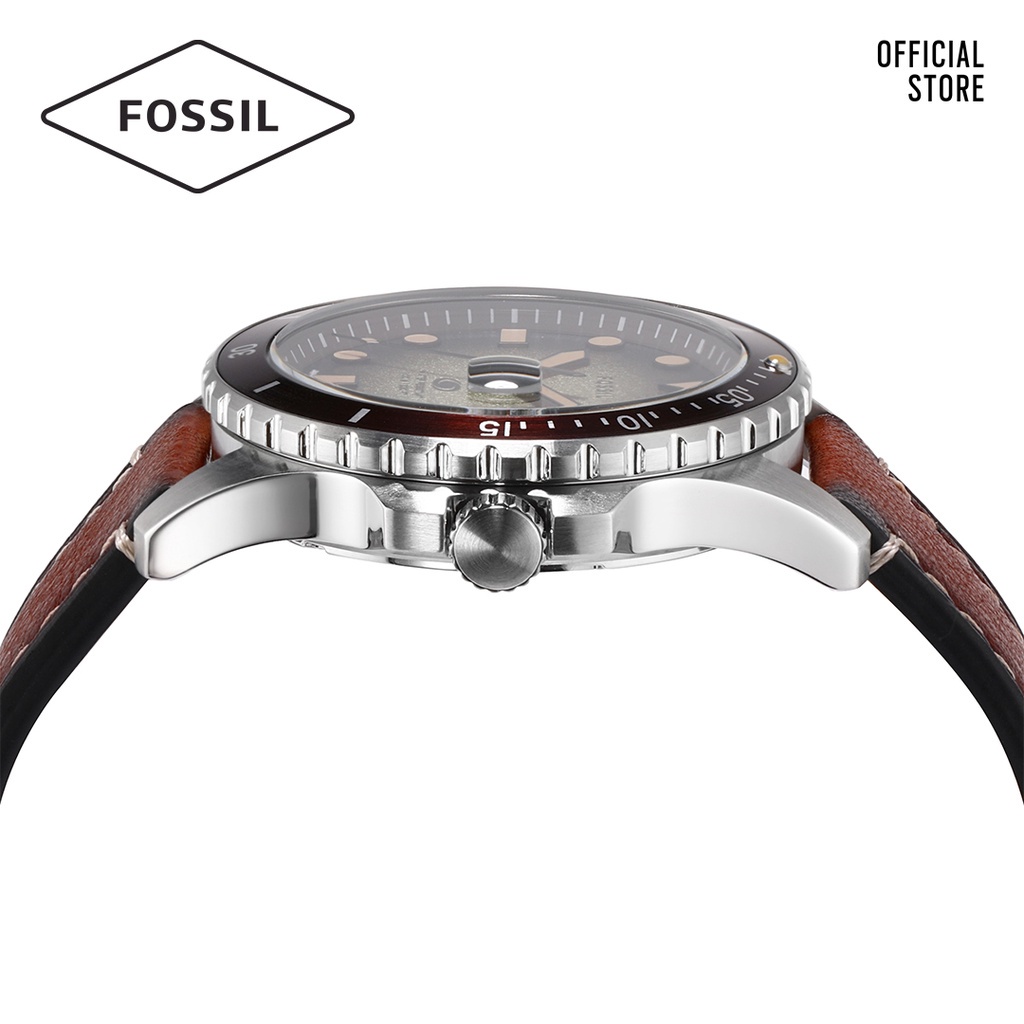 Đồng hồ nam Fossil FOSSIL BLUE FS5961 dây da - màu nâu