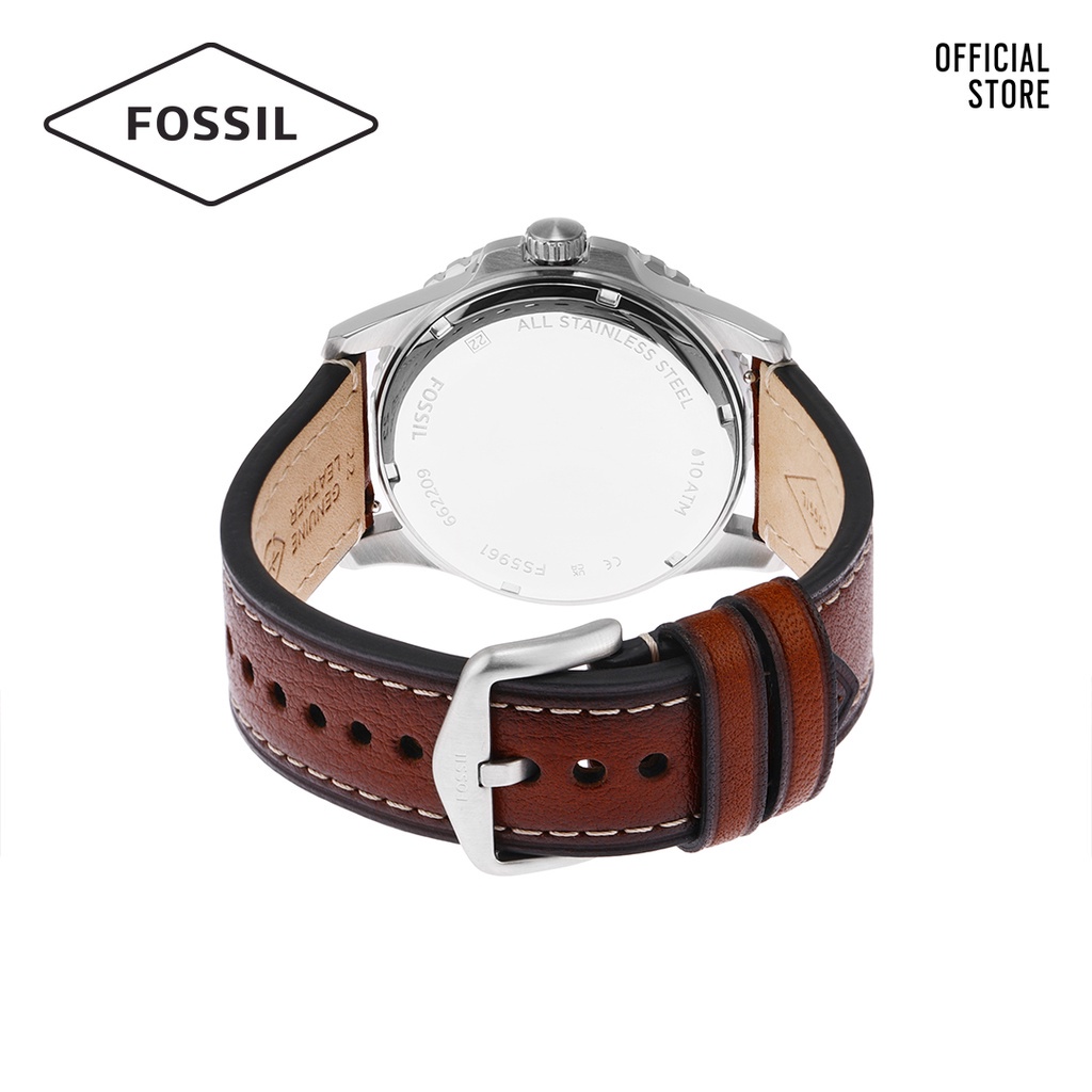 Đồng hồ nam Fossil FOSSIL BLUE FS5961 dây da - màu nâu