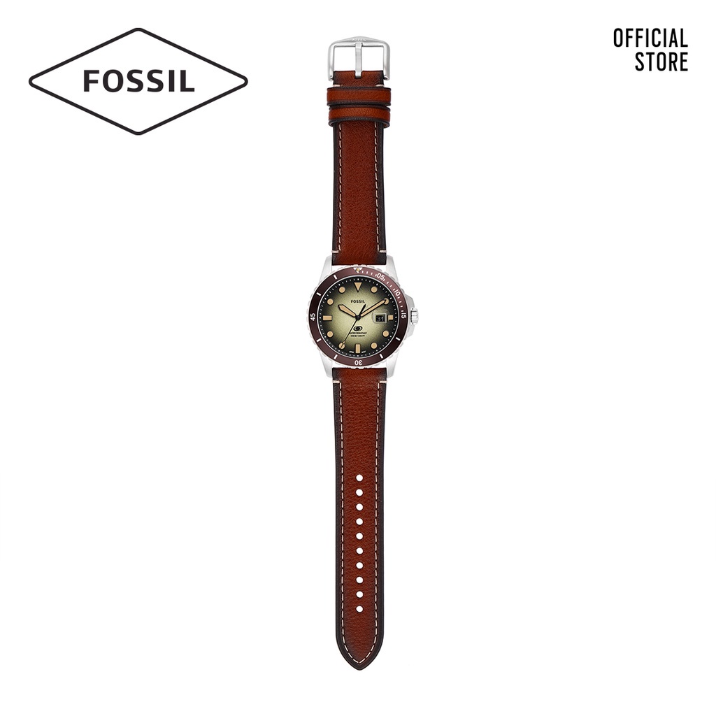 Đồng hồ nam Fossil FOSSIL BLUE FS5961 dây da - màu nâu