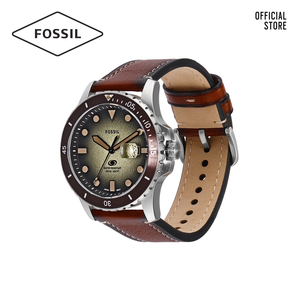 Đồng hồ nam Fossil FOSSIL BLUE FS5961 dây da - màu nâu