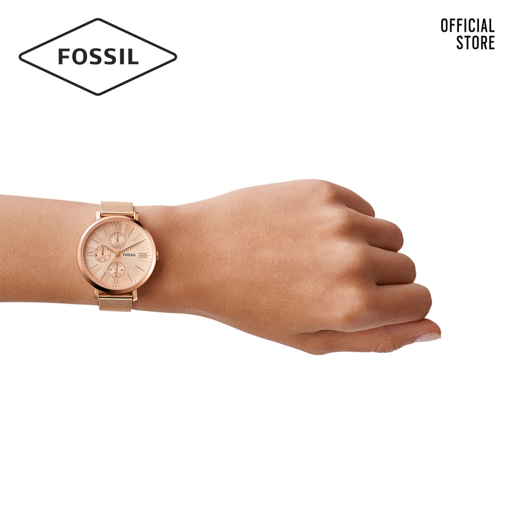 Đồng hồ nữ Fossil JACQUELINE MULTIFUNC dây thép không gỉ ES5098 - màu vàng hồng