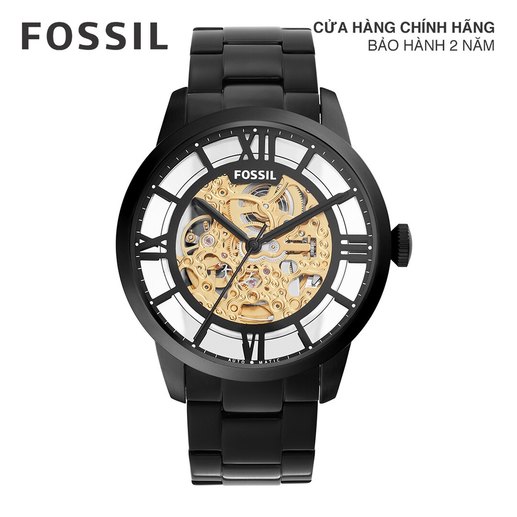 Đồng hồ nam Fossil 44MM TOWNSMAN ME3197 dây thép không gỉ - màu đen