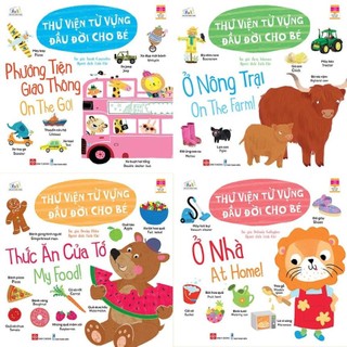 SÁCH - Combo: Thư viện từ vựng đầu đời cho bé ( 4 TẬP )