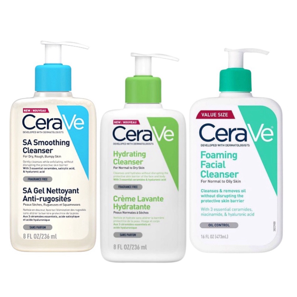 Sữa rửa mặt cerave foaming facial cleanser cho da dầu mụn nhạy cảm 236ml MTA Beauty | BigBuy360 - bigbuy360.vn