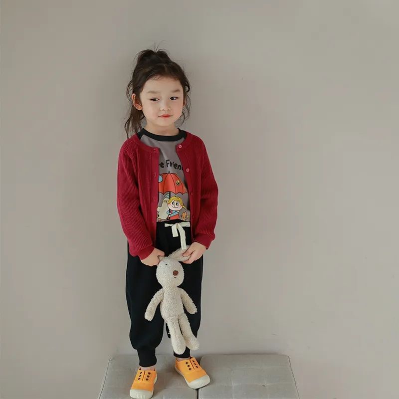 Áo Thun Tay Dài Phong Cách Hàn Quốc Thời Trang Mùa Xuân 2023 Cho Bé Gái