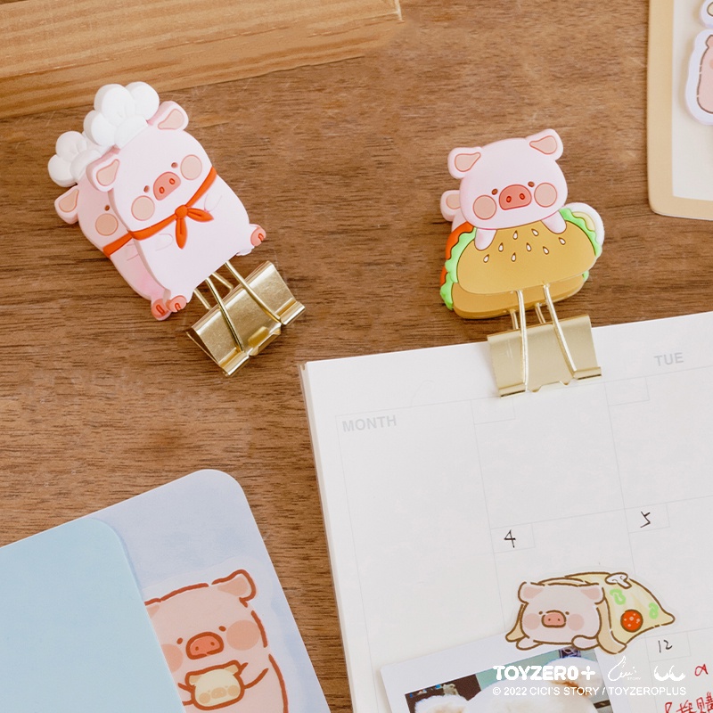 Hàng Có Sẵn lulu Sticker Dán Tủ Lạnh Trang Trí Dòng Heo Cổ Điển Quà Tặng Cho Bạn Gái