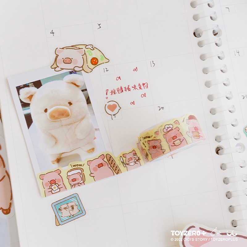 Hàng Có Sẵn lulu Sticker Dán Tủ Lạnh Trang Trí Dòng Heo Cổ Điển Quà Tặng Cho Bạn Gái