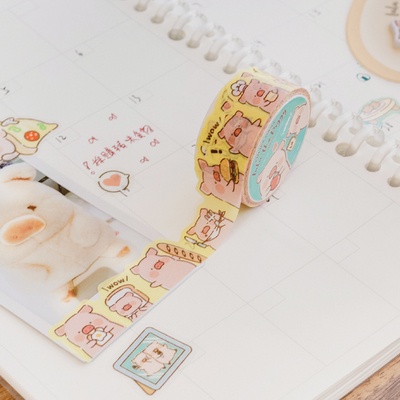 Hàng Có Sẵn lulu Sticker Dán Tủ Lạnh Trang Trí Dòng Heo Cổ Điển Quà Tặng Cho Bạn Gái