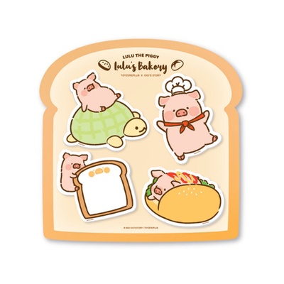 Hàng Có Sẵn lulu Sticker Dán Tủ Lạnh Trang Trí Dòng Heo Cổ Điển Quà Tặng Cho Bạn Gái