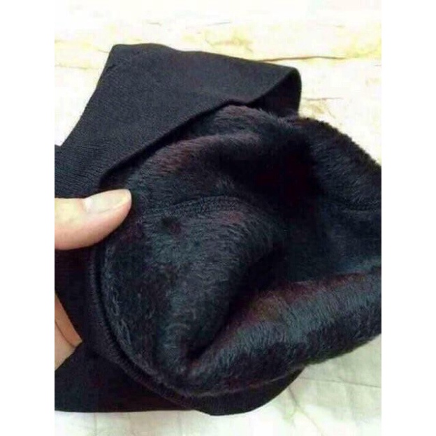 Quần Tất Lót Lông Nữ Dẵm Đạp Gót Legging Siêu Ấm Túi Tím Đồ Lót HAISHOP