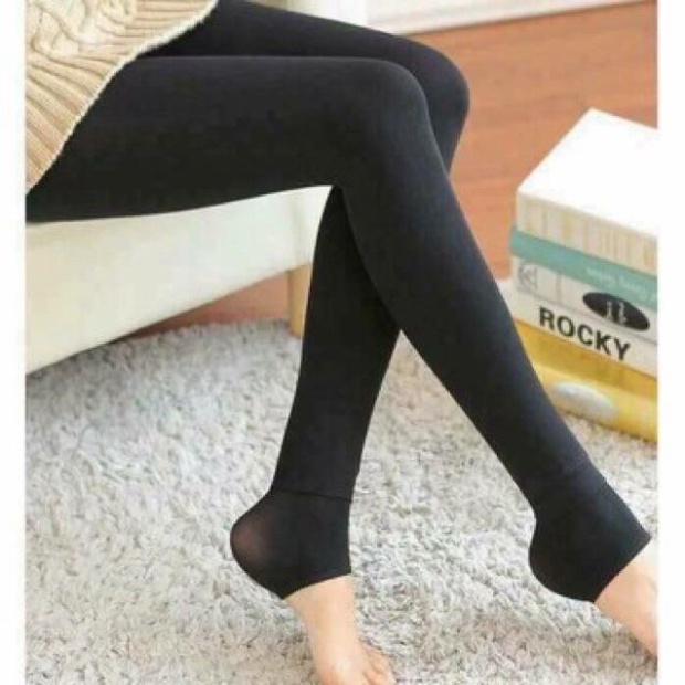 Quần Tất Lót Lông Nữ Dẵm Đạp Gót Legging Siêu Ấm Túi Tím Đồ Lót HAISHOP