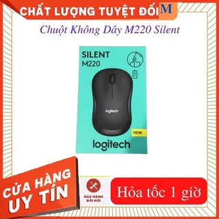 M220 silent- chuột không dây m220 silent- không gây tiếng ồn- tặng kèm pin