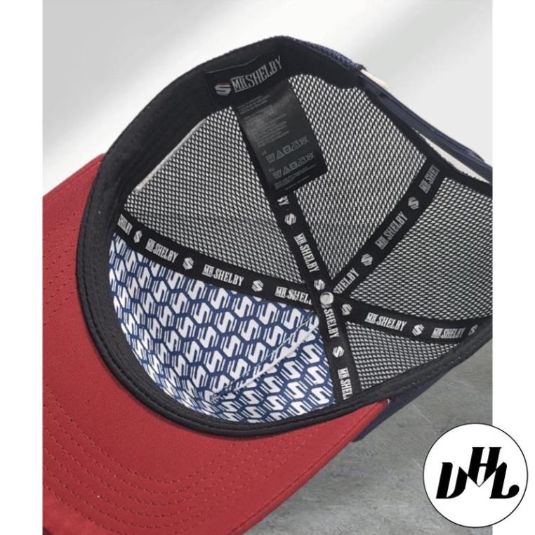 Mũ lưỡi trai vá lưới thoáng mát, Nón kết phối lưới màu đẹp hàng chữ S, Mr Selbly