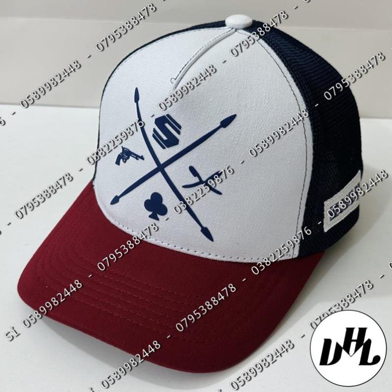 Mũ lưỡi trai vá lưới thoáng mát, Nón kết phối lưới màu đẹp hàng chữ S, Mr Selbly