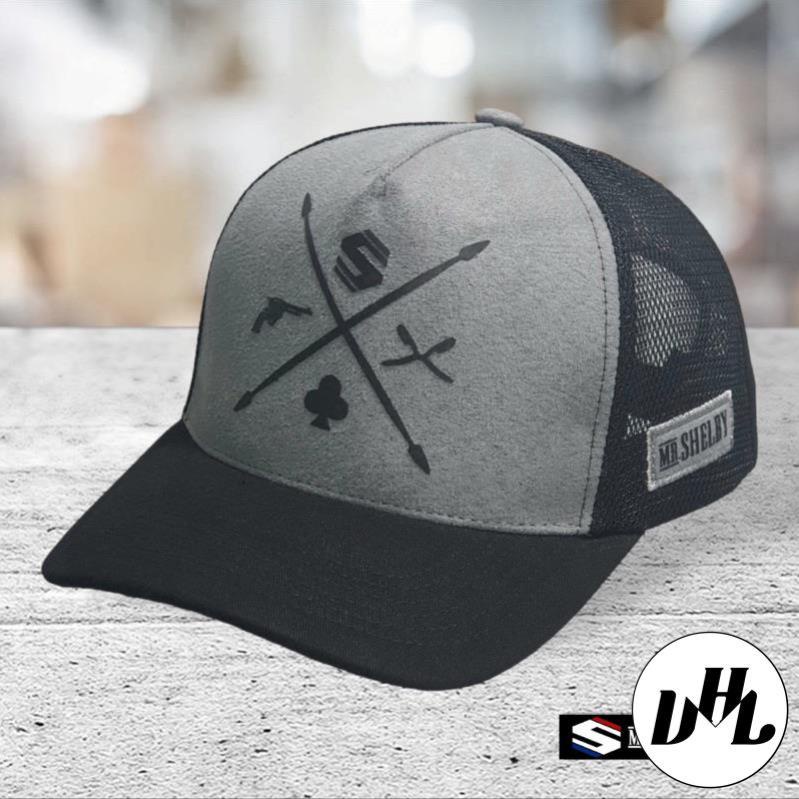 Mũ lưỡi trai vá lưới thoáng mát, Nón kết phối lưới màu đẹp hàng chữ S, Mr Selbly