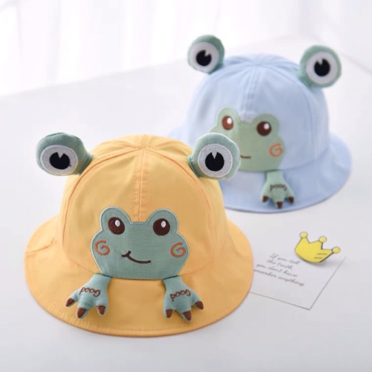 Mũ bo con ếch cho bé trai bé gái