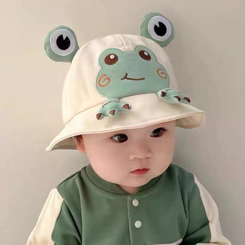 Mũ bo con ếch cho bé trai bé gái