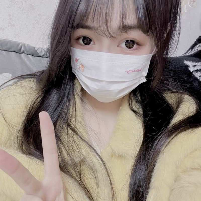 Set 10 Khẩu Trang Trắng Dây Màu Nhân Vật Hoạt Hình - KT1045 - BCorner