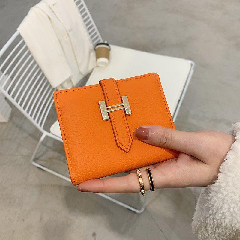 Hermes Ví Ngắn Gập Đôi Đựng Thẻ Thời Trang Cao Cấp 2023