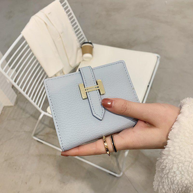 Hermes Ví Ngắn Gập Đôi Đựng Thẻ Thời Trang Cao Cấp 2023