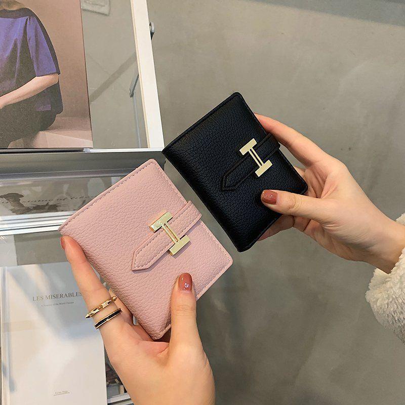 Hermes Ví Ngắn Gập Đôi Đựng Thẻ Thời Trang Cao Cấp 2023