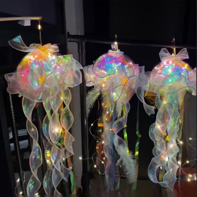 Đèn Lồng Sứa ,Đèn Lồng Trung Thu 2023 -Đồ chơi Trung Thu cho các bé hoặc dùng làm trang trí, decor phòng,shop,nhà hàng
