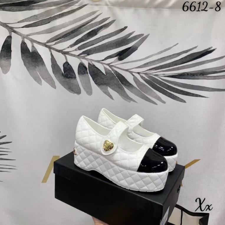 Giầy Búp Bê Xuồng Chann Neo Trắng Đen Kem Full Size 35-39  -  By Anh Dinh Phuong